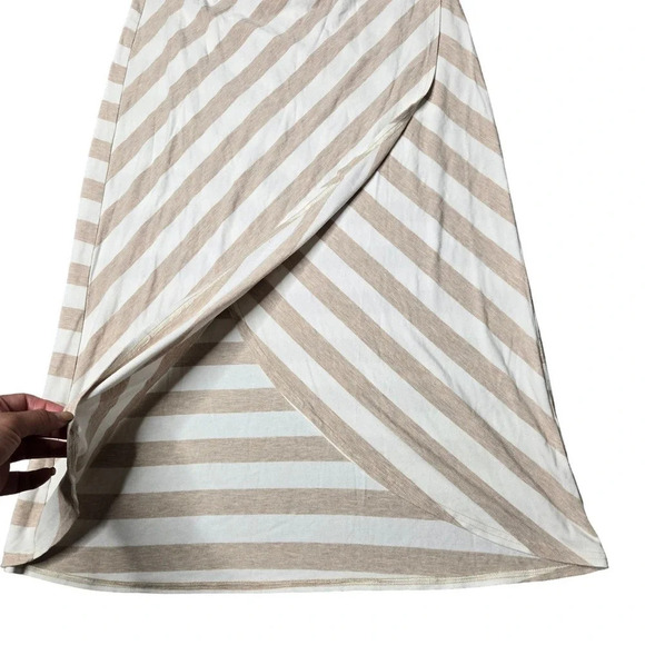 Athleta Striped Ribbon Midi Wrap Skirt - Picture 3 of 6